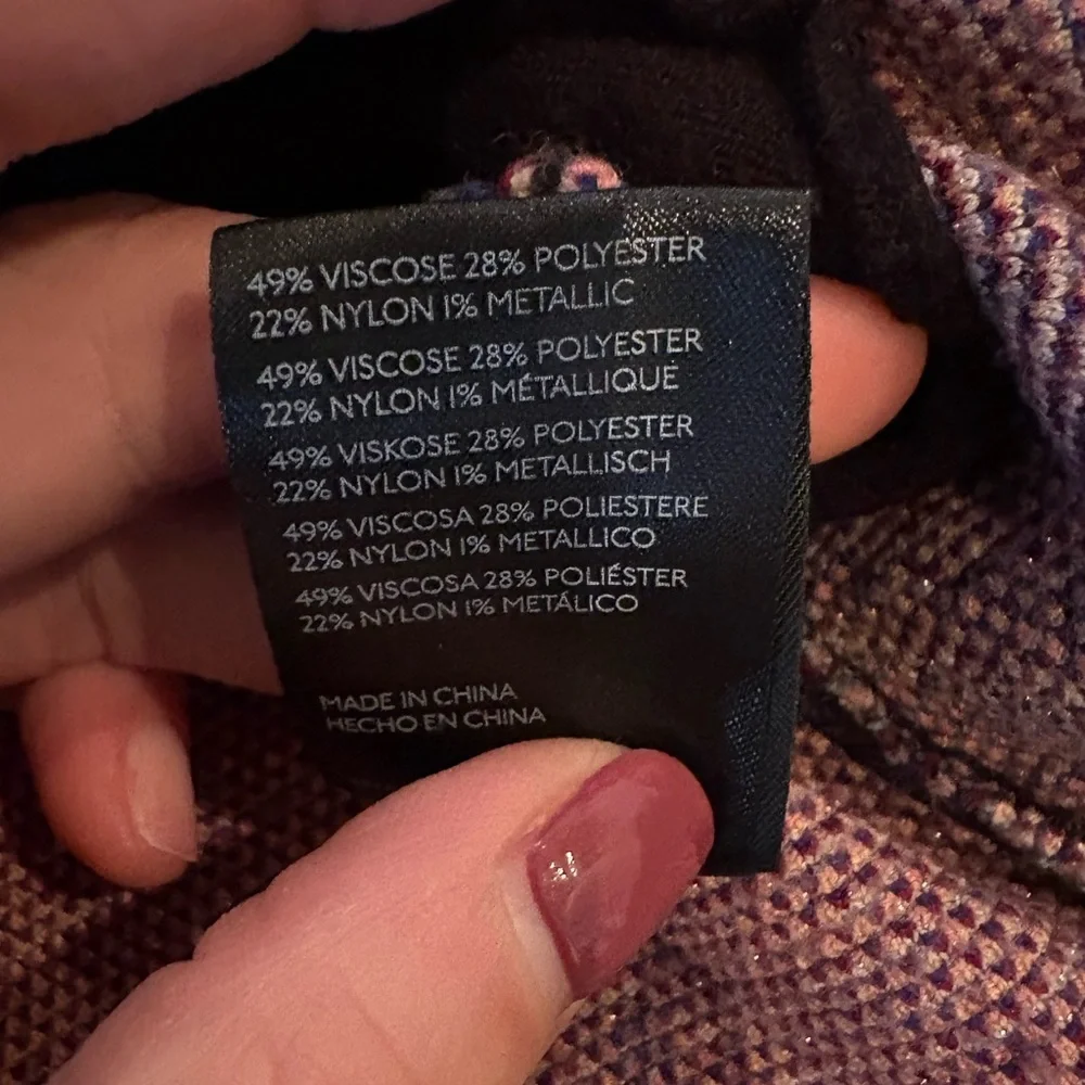 183 Anthropologie Icon Sweater Coat Jacket Deer Flamingo Animals Black size M - Picture 12 of 12